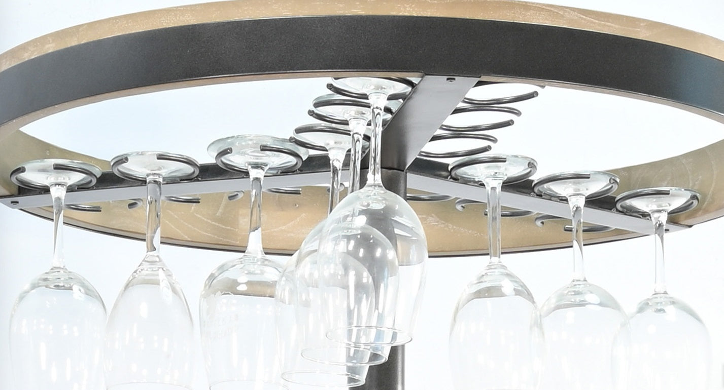 Fairfield Swivel Base Home Bar Cabinet-Home Bar Cabinets-Sunny D-LOOMLAN