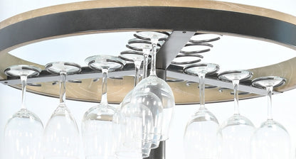 Fairfield Swivel Base Home Bar Cabinet-Home Bar Cabinets-Sunny D-LOOMLAN