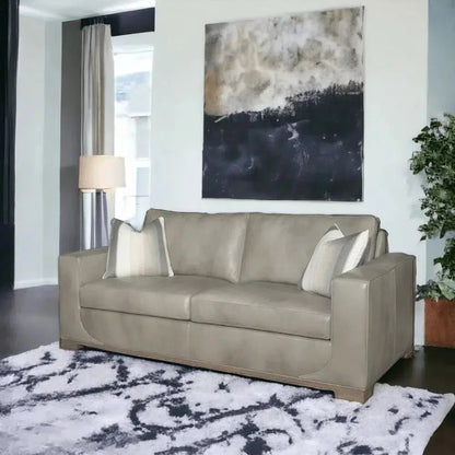 Fairview Custom Leather Sofa - Made to Order the USA - LOOMLAN - Uptown Sebastian - Sofas & Loveseats