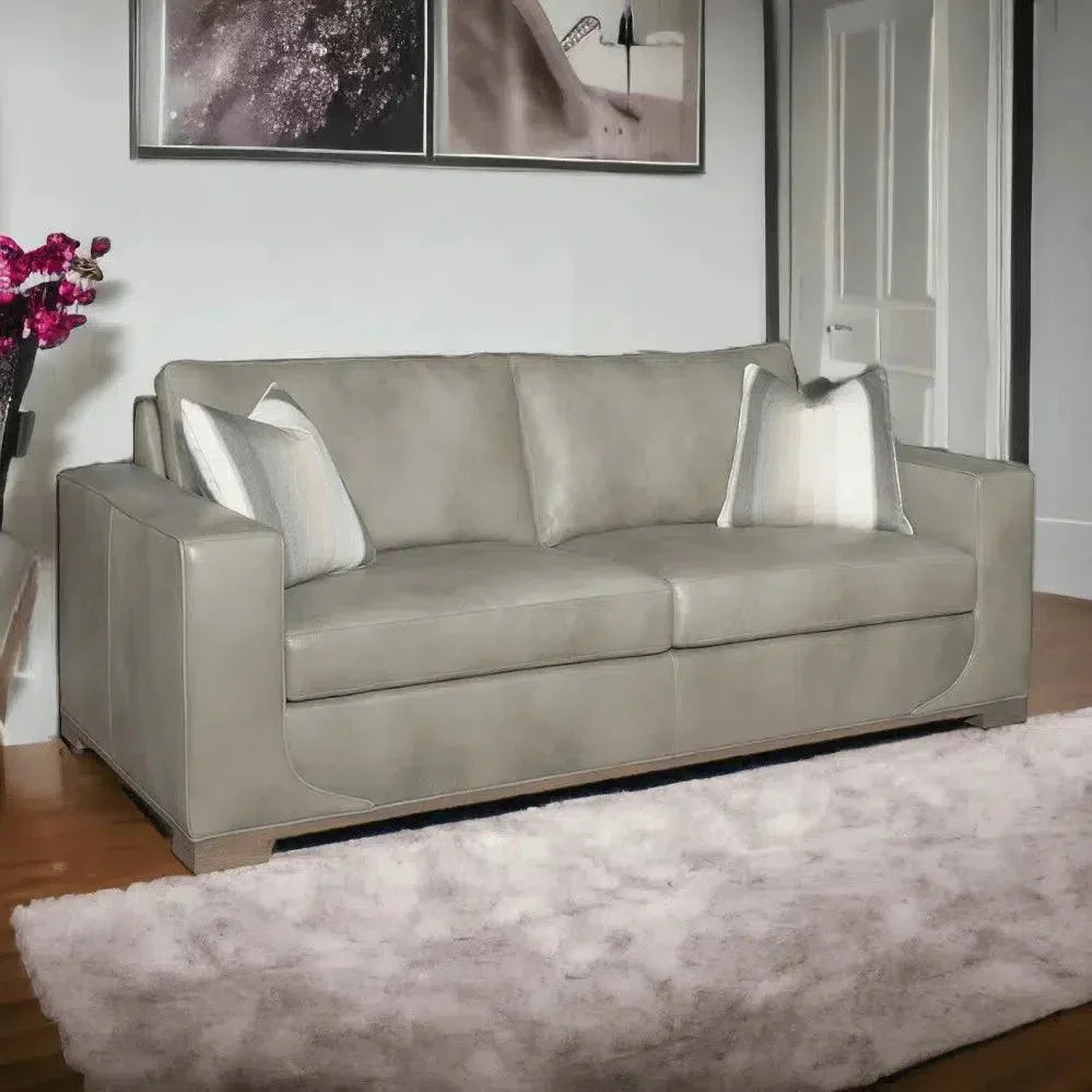 Fairview Custom Leather Sofa - Made to Order the USA - LOOMLAN - Uptown Sebastian - Sofas & Loveseats