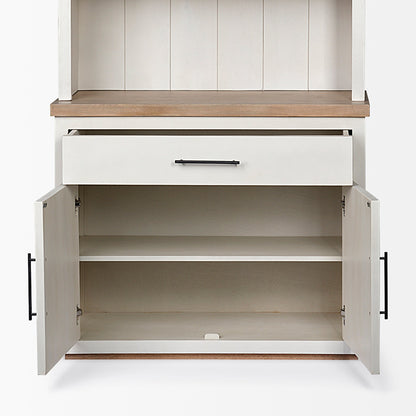 Fairview Three Shelves Wood Bookcase