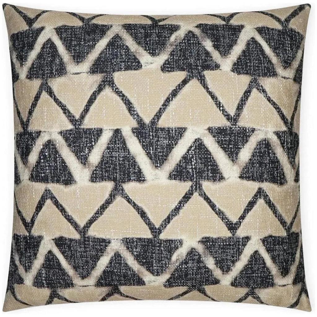 Farahan Night Chevron Black Tan Large Throw Pillow - LOOMLAN - D.V. Kap - Throw Pillows