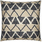Farahan Night Chevron Black Tan Large Throw Pillow - LOOMLAN - D.V. Kap - Throw Pillows