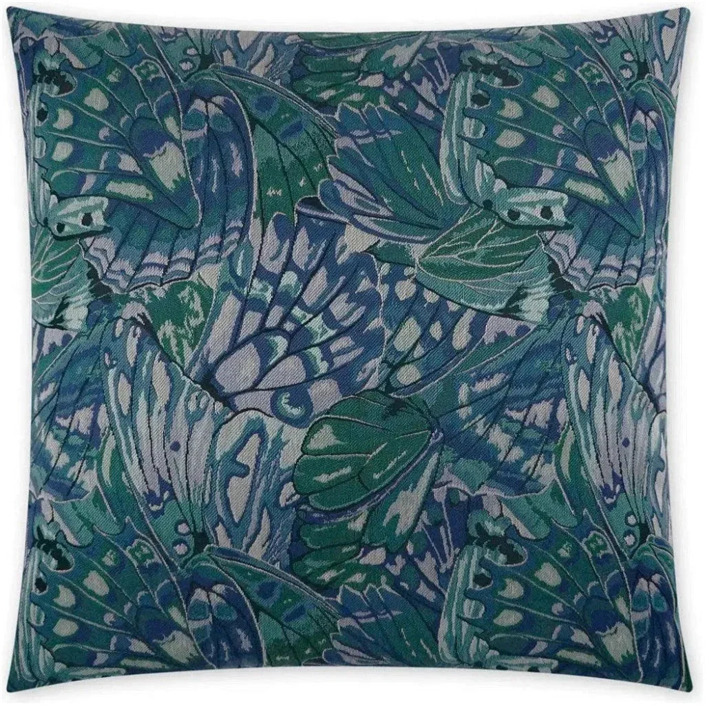 Farfalla Abstract Blue Large Throw Pillow Insert - LOOMLAN - D.V. Kap - Throw Pillows