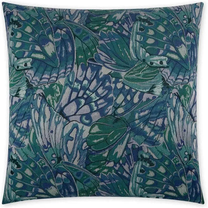 Farfalla Abstract Blue Large Throw Pillow Insert - LOOMLAN - D.V. Kap - Throw Pillows