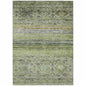 Fariza Green Washable Indoor - Outdoor Rug - LOOMLAN - LOOMLAN Rugs - Outdoor Rugs