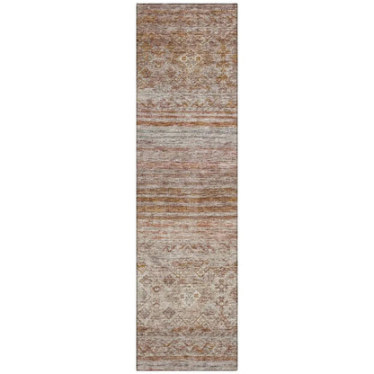 Fariza Orange Washable Indoor - Outdoor Rug - LOOMLAN - LOOMLAN Rugs - Outdoor Rugs