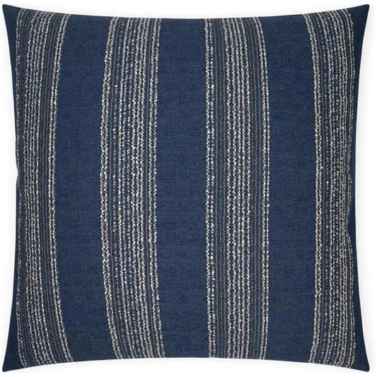 Farkle Navy Global Navy Large Throw Pillow Insert - LOOMLAN - D.V. Kap - Throw Pillows