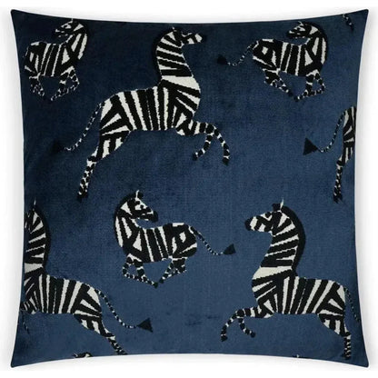 Farlowe Sapphire Animal Navy Large Throw Pillow Insert - LOOMLAN - D.V. Kap - Throw Pillows