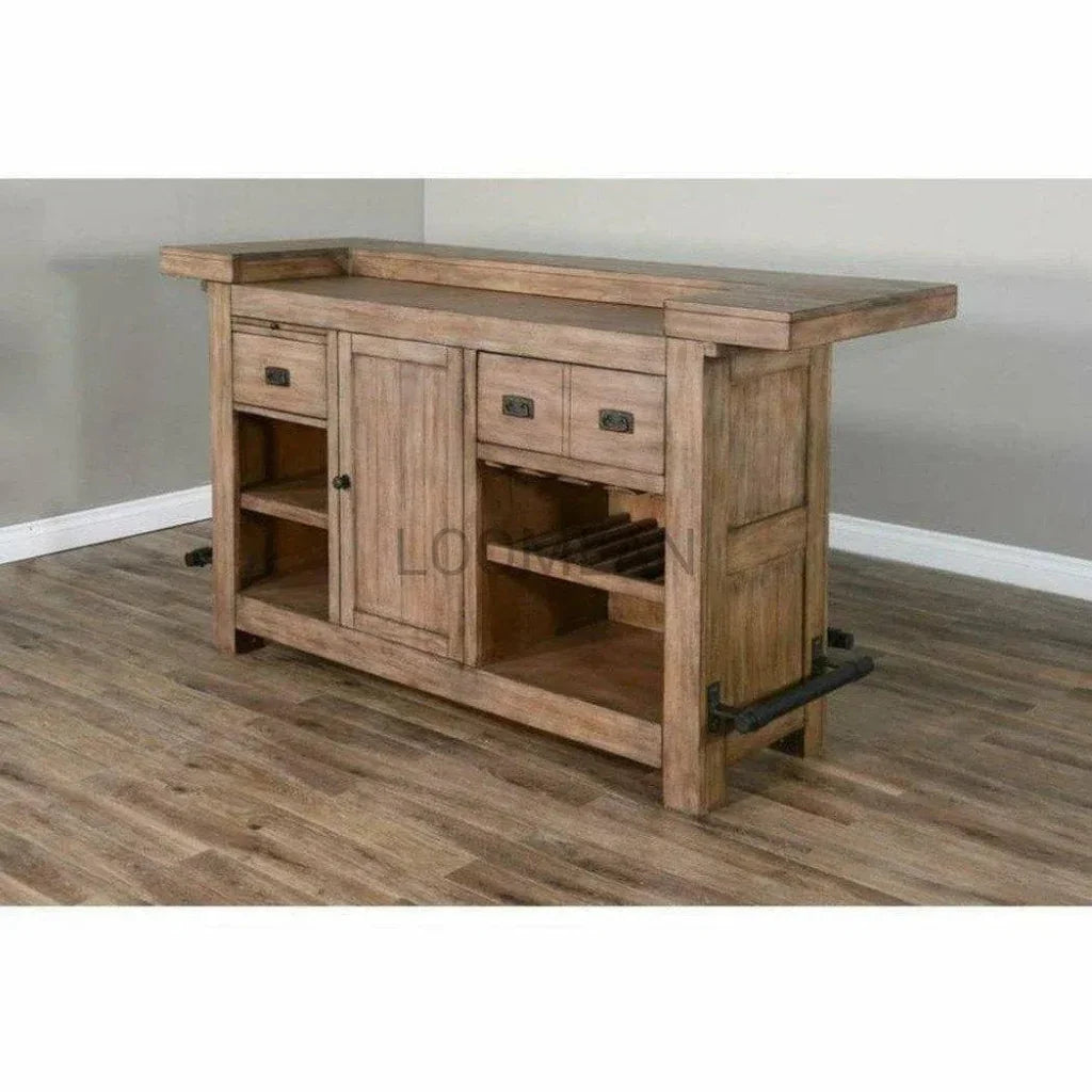 Farmhouse Bar Island For Home Entertainment-Home Bar Islands-Sunny D-LOOMLAN