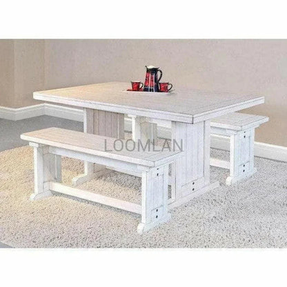 Farmhouse Dining Side Bench (Bench only) - LOOMLAN - Sunny D - Dining Benches