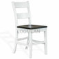 Farmhouse Ladderback Barstool Wood Seat - LOOMLAN - Sunny D - Bar Stools