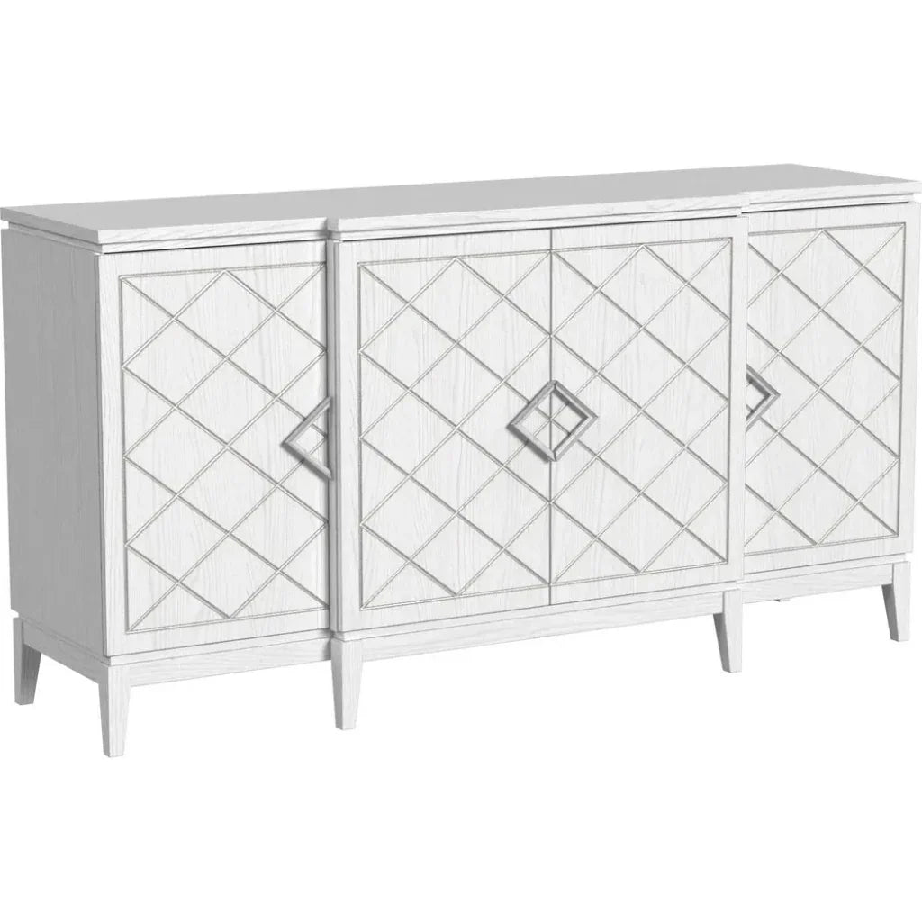 Farrow Wood White Server - LOOMLAN - Bassett Mirror - Sideboards