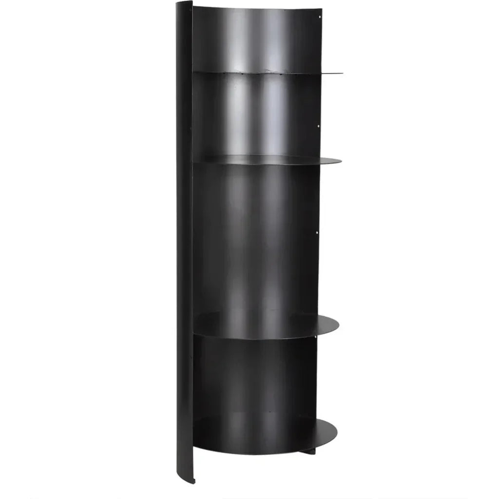 Fassbender Steel Black Etagere (Set of 3)-Etageres-Noir-LOOMLAN