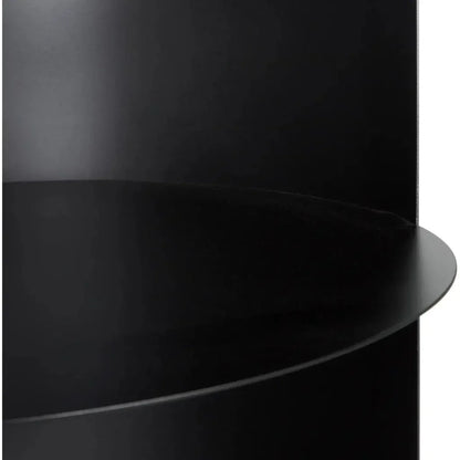 Fassbender Steel Black Etagere (Set of 3)-Etageres-Noir-LOOMLAN