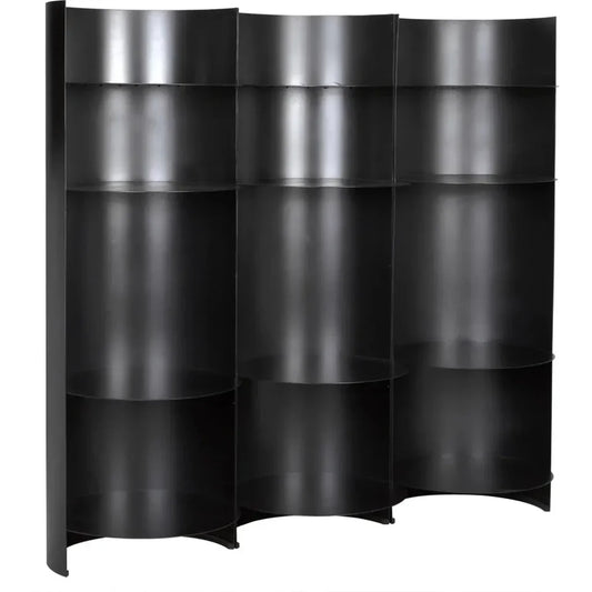 Fassbender Steel Black Etagere (Set of 3)-Etageres-Noir-LOOMLAN