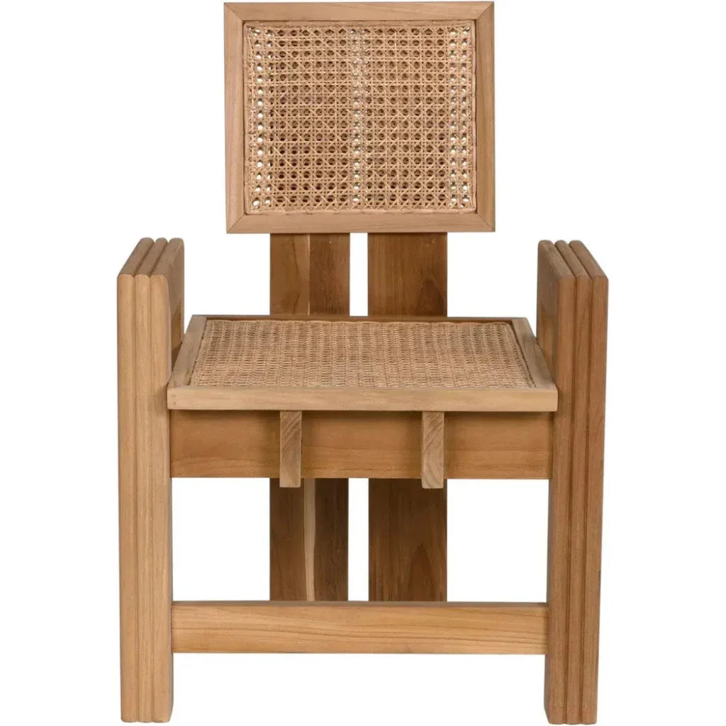 Fatima Teak Chair - LOOMLAN - Noir - Dining Chairs