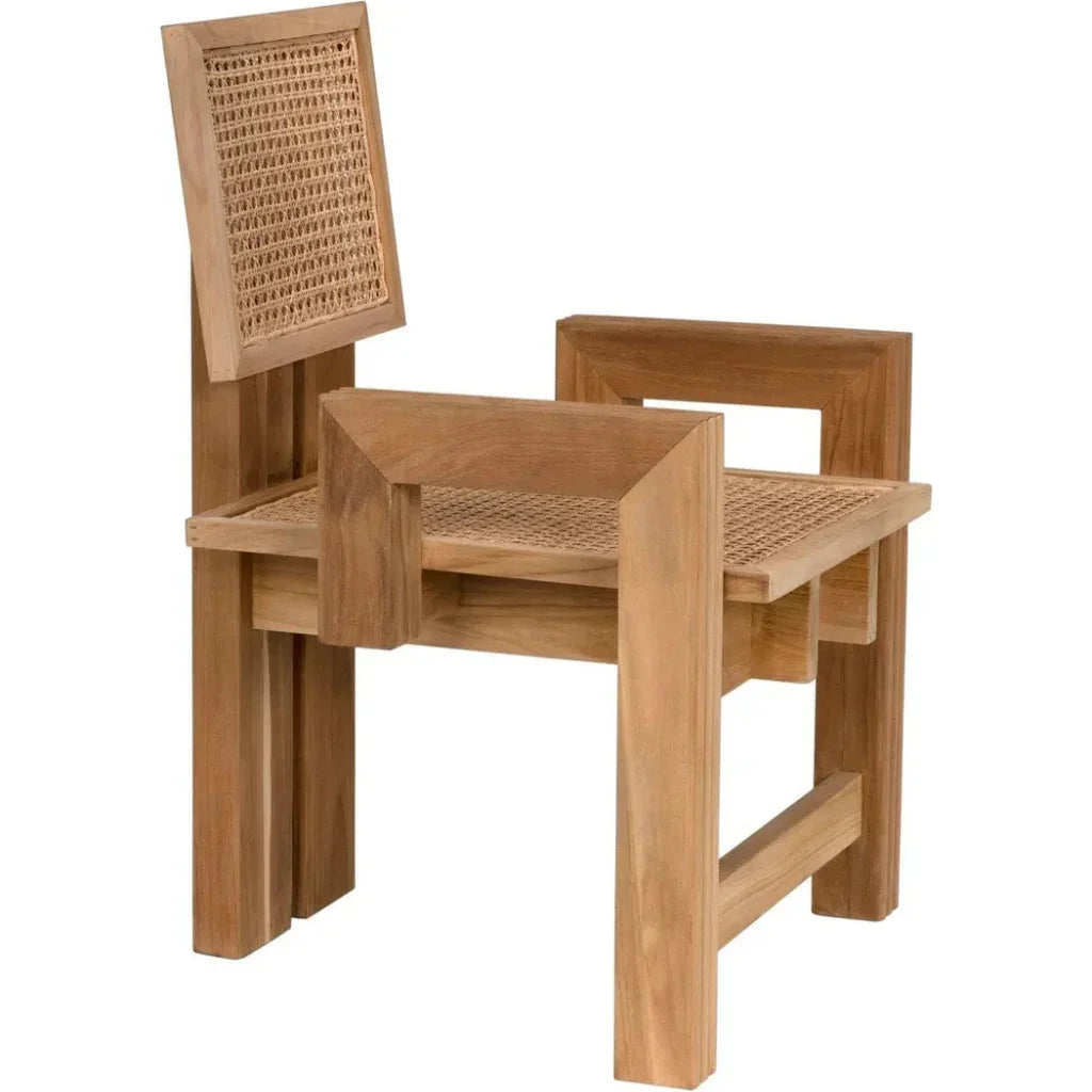 Fatima Teak Chair - LOOMLAN - Noir - Dining Chairs