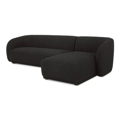 Faye Boucle Fabric Sectional Sofa-Modular Sofas-Moe's Home-LOOMLAN