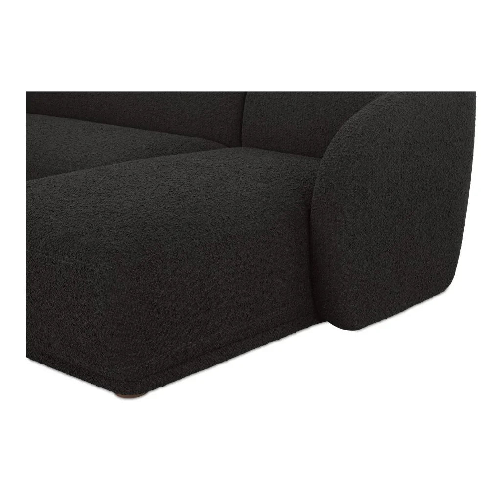 Faye Boucle Fabric Sectional Sofa-Modular Sofas-Moe's Home-LOOMLAN