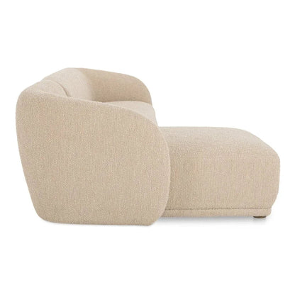 Faye Boucle Fabric Sectional Sofa-Modular Sofas-Moe's Home-LOOMLAN