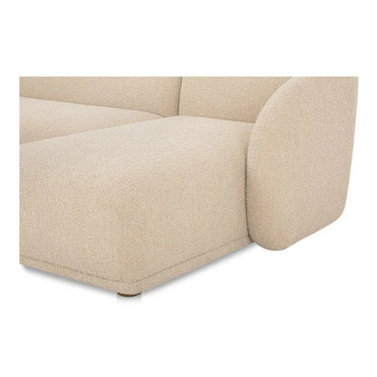 Faye Boucle Fabric Sectional Sofa-Modular Sofas-Moe's Home-LOOMLAN