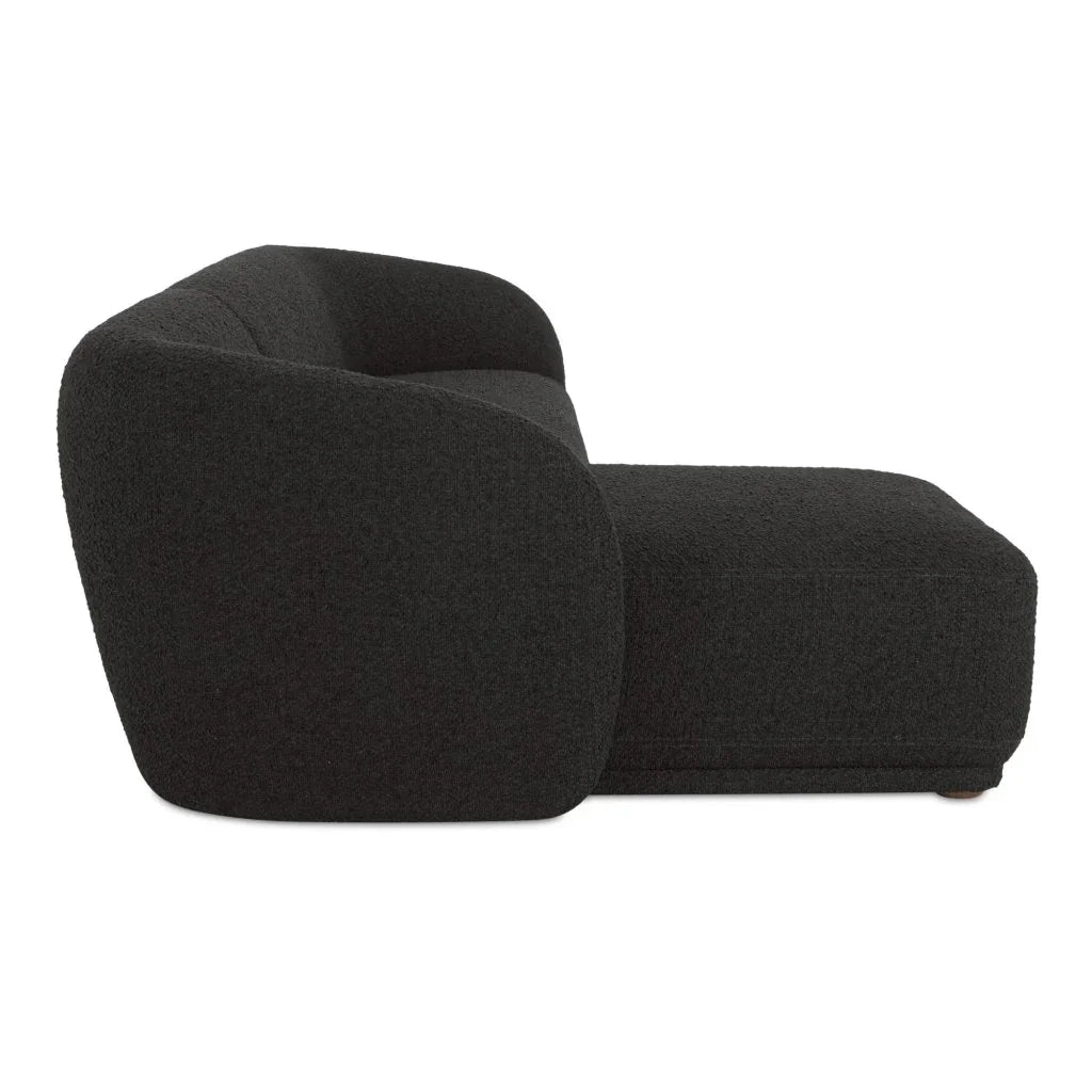 Faye Boucle Fabric Sectional Sofa-Modular Sofas-Moe's Home-LOOMLAN