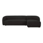 Faye Boucle Fabric Sectional Sofa-Modular Sofas-Moe's Home-Rigt Facing-Black Boucle-LOOMLAN