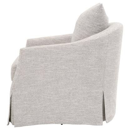 Faye Fabric Slipcover Swivel Club Chair