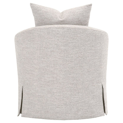 Faye Fabric Slipcover Swivel Club Chair