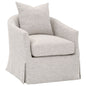 Faye Fabric Slipcover Swivel Club Chair