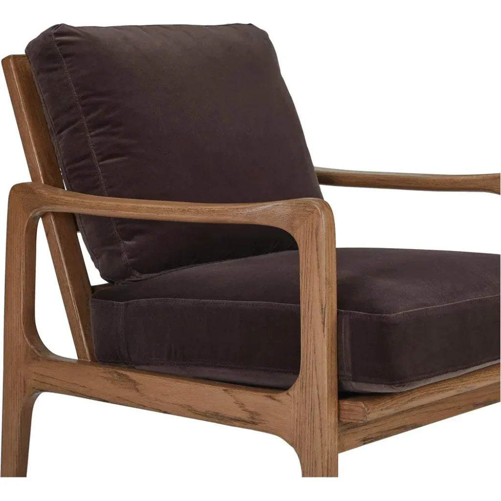 Fearne Wood Accent Armchair - LOOMLAN - Moe's Home - Accent Chairs