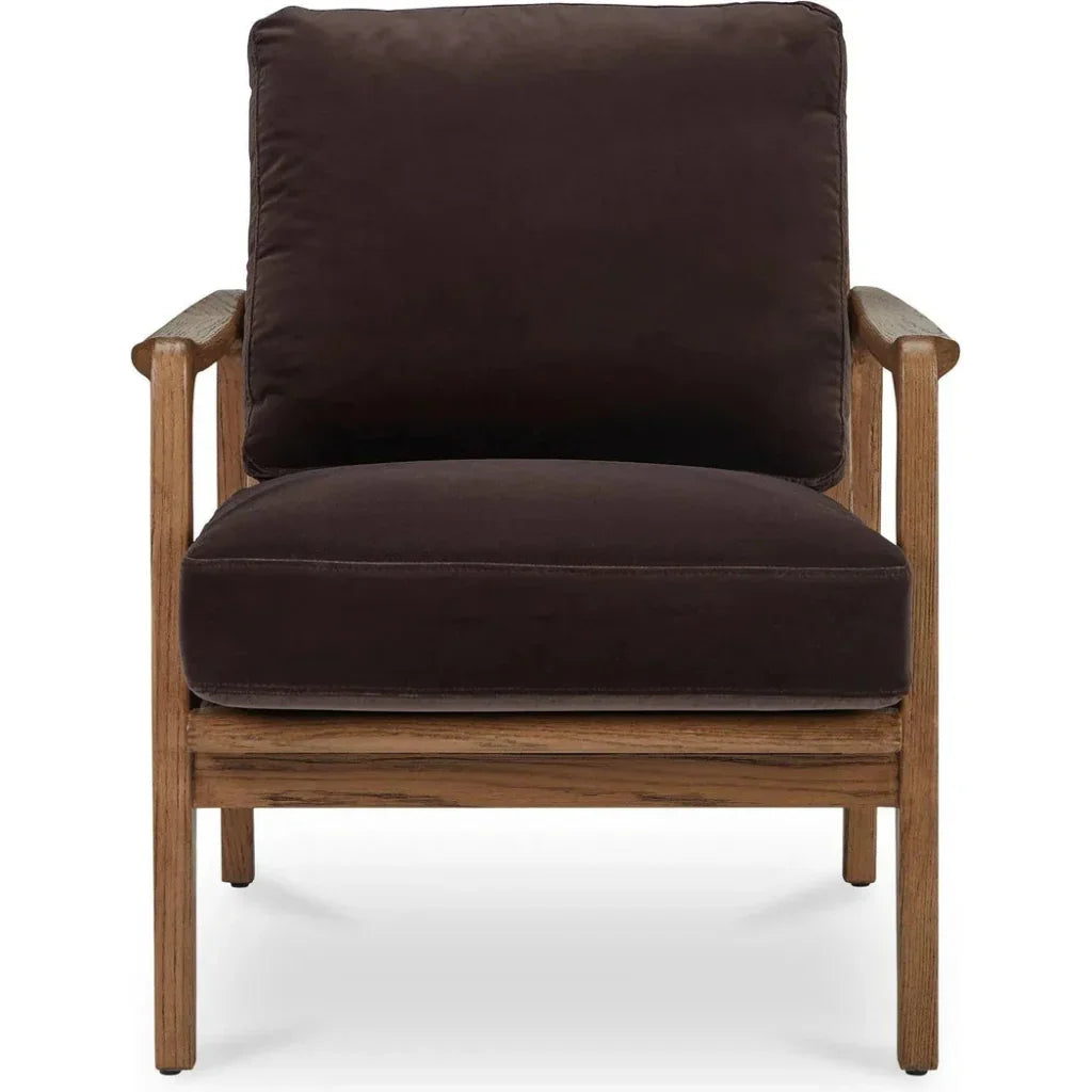 Fearne Wood Accent Armchair - LOOMLAN - Moe's Home - Accent Chairs