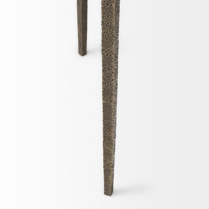 Felicity Clear Glass Top Round Side Table