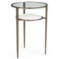 Felicity Clear Glass Top Round Side Table