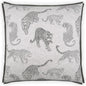 Felidae Grey Throw Pillow With Insert - LOOMLAN - D.V. Kap - Throw Pillows