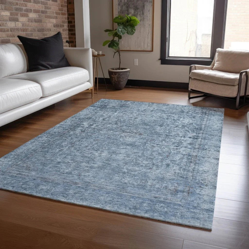 Felissae Blue Washable Indoor - Outdoor Rug - LOOMLAN - LOOMLAN Rugs - Outdoor Rugs
