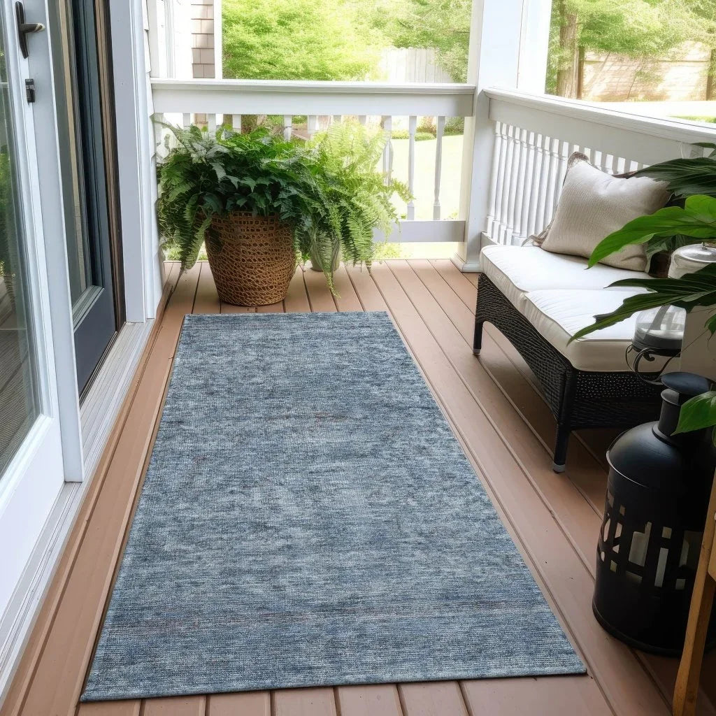 Felissae Blue Washable Indoor - Outdoor Rug - LOOMLAN - LOOMLAN Rugs - Outdoor Rugs