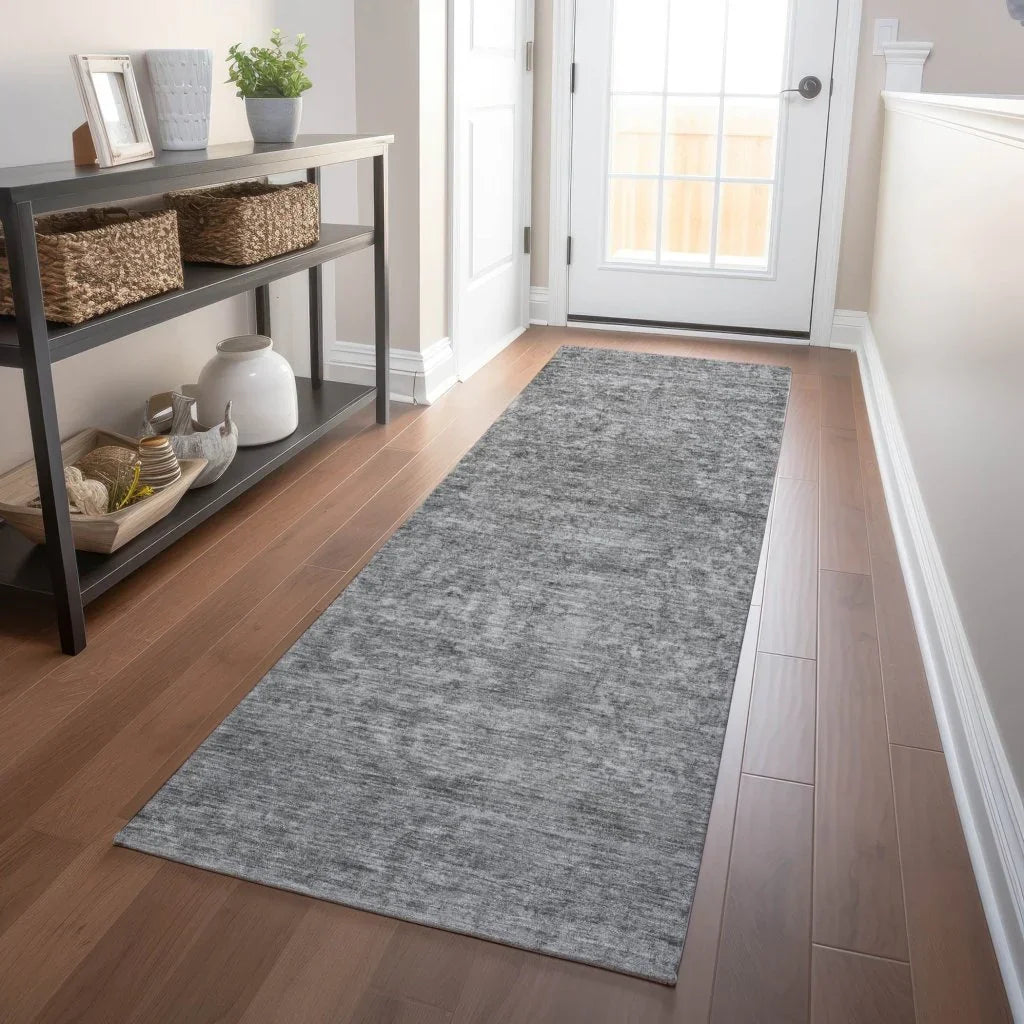 Felissae Gray Washable Indoor - Outdoor Rug - LOOMLAN - LOOMLAN Rugs - Outdoor Rugs