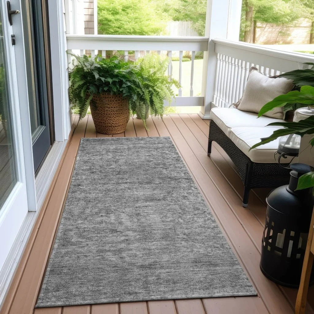 Felissae Gray Washable Indoor - Outdoor Rug - LOOMLAN - LOOMLAN Rugs - Outdoor Rugs