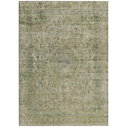 Felissae Green Washable Indoor - Outdoor Rug - LOOMLAN - LOOMLAN Rugs - Outdoor Rugs