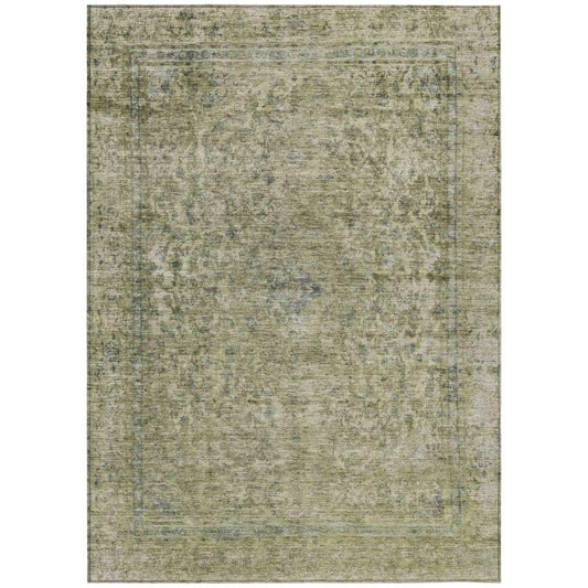 Felissae Green Washable Indoor - Outdoor Rug - LOOMLAN - LOOMLAN Rugs - Outdoor Rugs