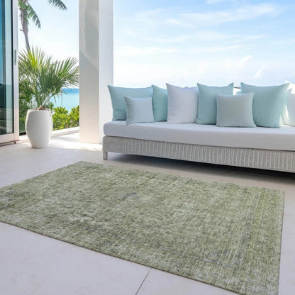 Felissae Green Washable Indoor - Outdoor Rug - LOOMLAN - LOOMLAN Rugs - Outdoor Rugs