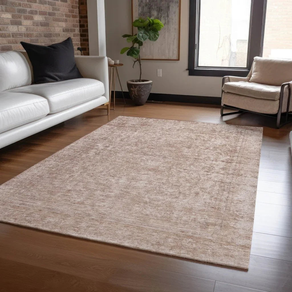 Felissae Orange Washable Indoor - Outdoor Rug - LOOMLAN - LOOMLAN Rugs - Outdoor Rugs