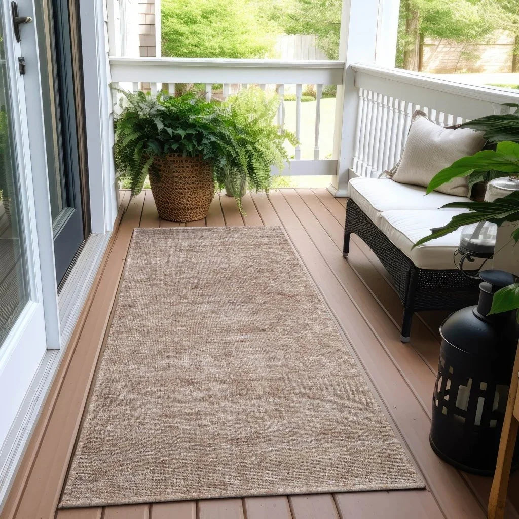 Felissae Orange Washable Indoor - Outdoor Rug - LOOMLAN - LOOMLAN Rugs - Outdoor Rugs