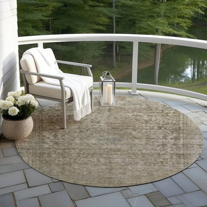 Felissae Pewter Washable Indoor - Outdoor Rug - LOOMLAN - LOOMLAN Rugs - Outdoor Rugs