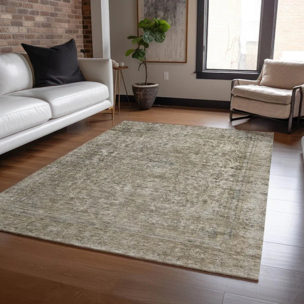 Felissae Pewter Washable Indoor - Outdoor Rug - LOOMLAN - LOOMLAN Rugs - Outdoor Rugs