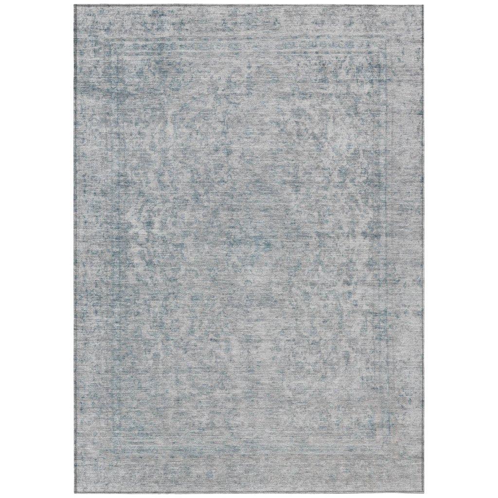 Felissae Silver Washable Indoor - Outdoor Rug - LOOMLAN - LOOMLAN Rugs - Outdoor Rugs