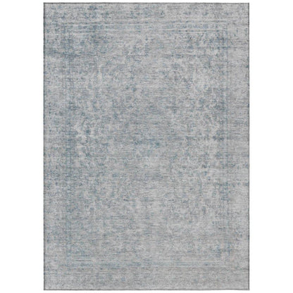 Felissae Silver Washable Indoor - Outdoor Rug - LOOMLAN - LOOMLAN Rugs - Outdoor Rugs