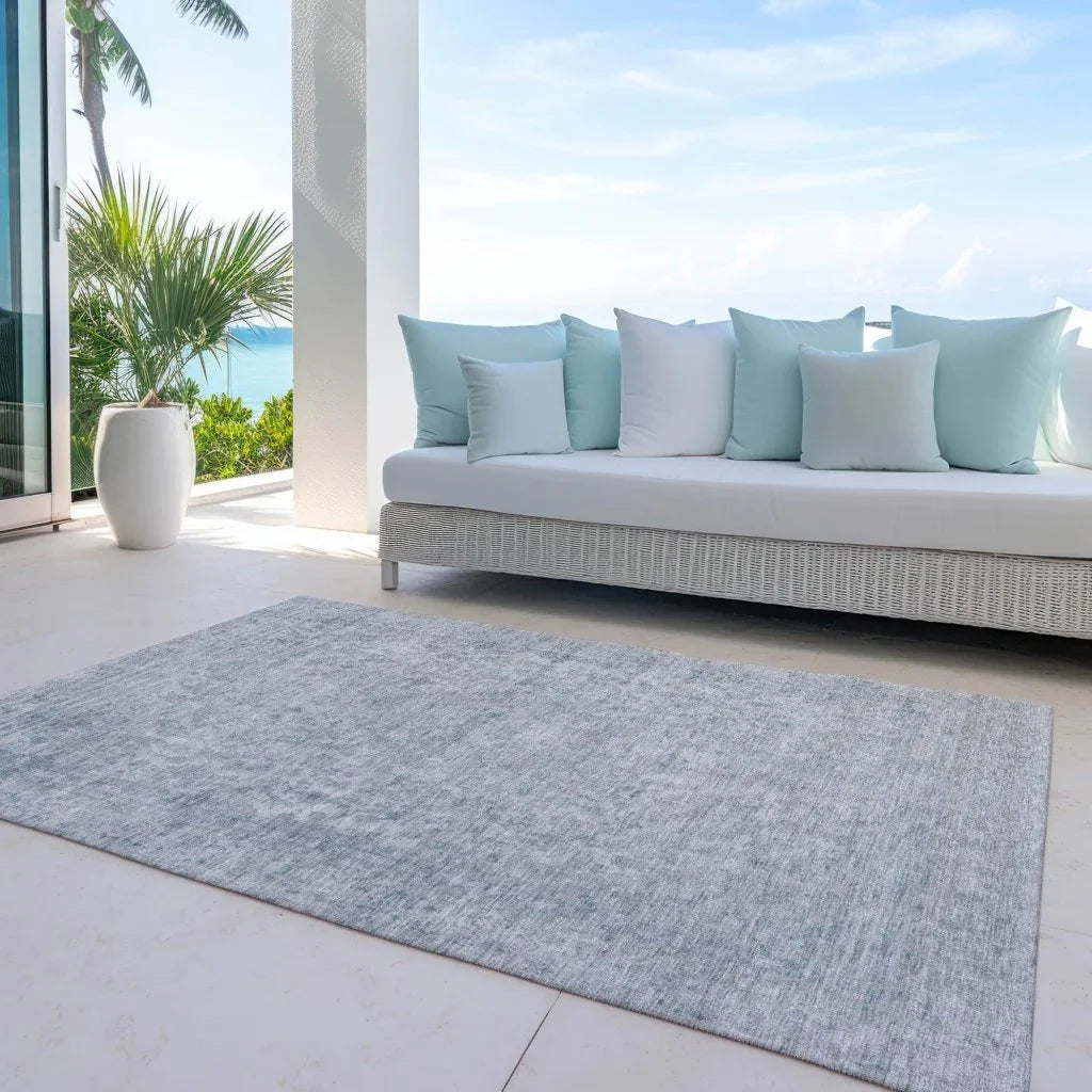Felissae Silver Washable Indoor - Outdoor Rug - LOOMLAN - LOOMLAN Rugs - Outdoor Rugs